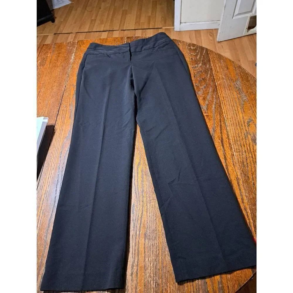Size 8 Sharagano Black Pants with Front Pockets Mid Rise Waist